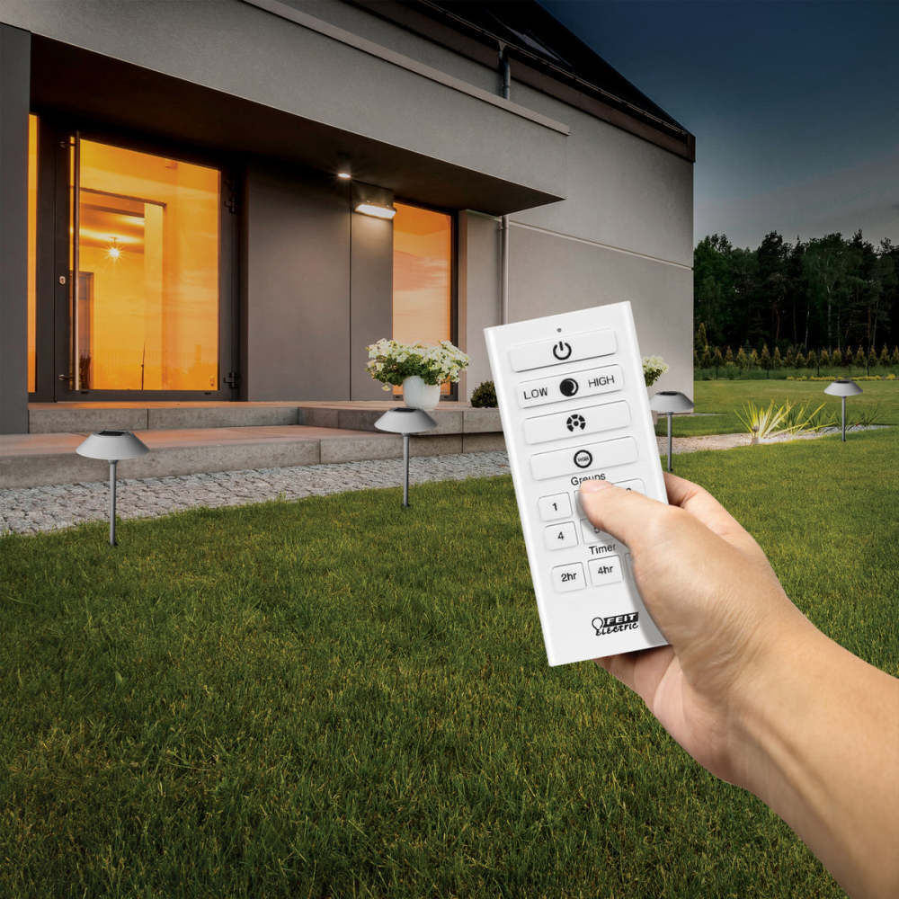 Feit Electric 12 Inch 0.4W 40 Lumens Landscape Solar Pathway Light Nickel, large image number 6
