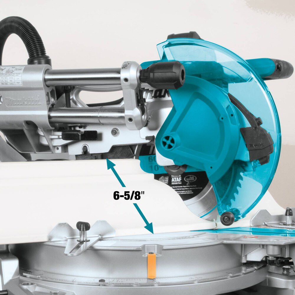 Makita 10in Dual-Bevel Sliding Compound Miter Saw with Laser, large image number 4