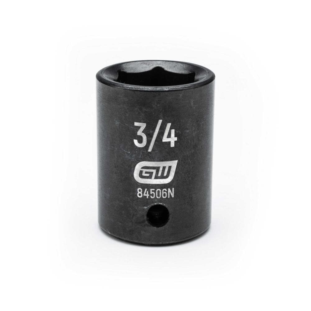GEARWRENCH 1/2in Drive 6 Point Standard Impact SAE Socket 3/4in, large image number 1
