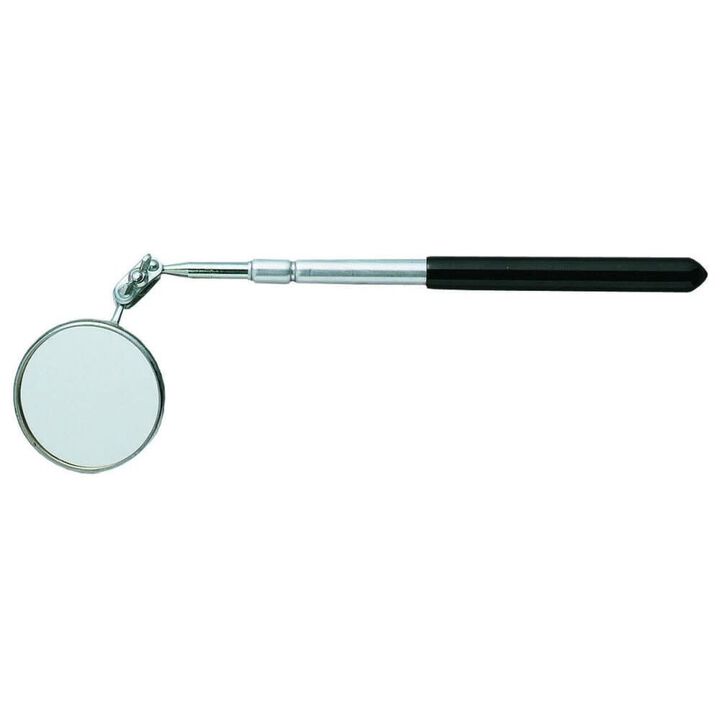General Tools 2-1/4 Inch Round Glass Telescopic Inspection Mirror