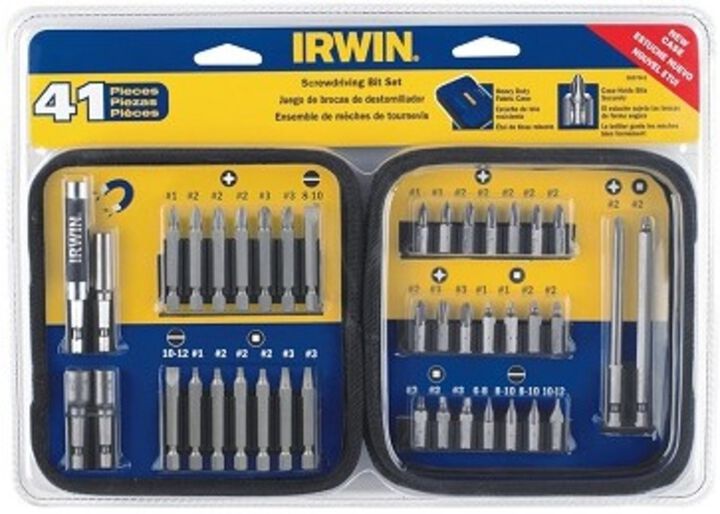 Irwin Fastener Drive Tool Bit Set with Soft Case, 41 Pieces
