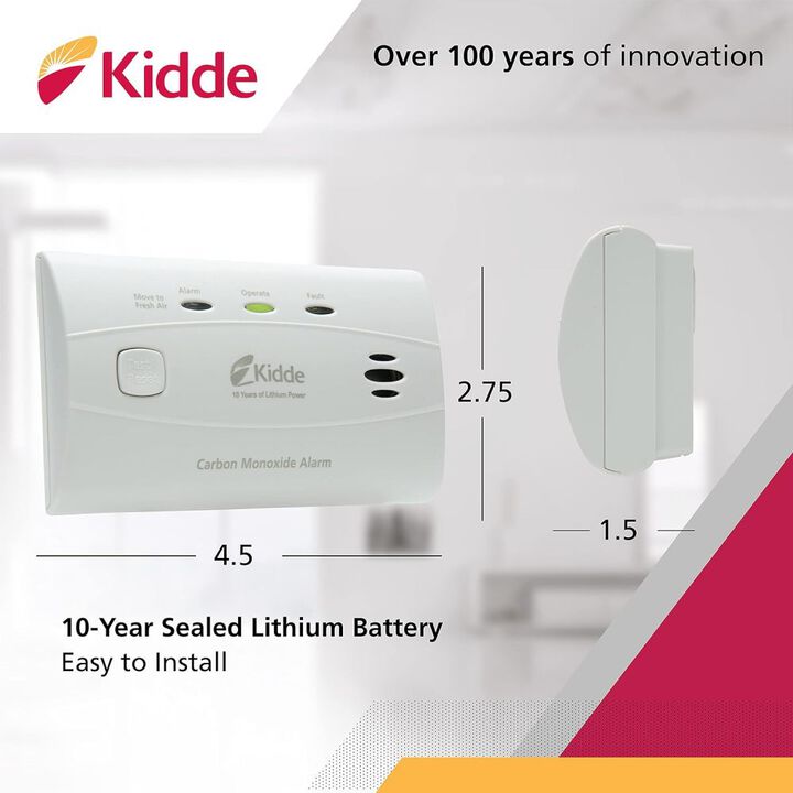 Kidde C3010 Sealed Lithium Battery Power Carbon Monoxide Alarm, large image number 4