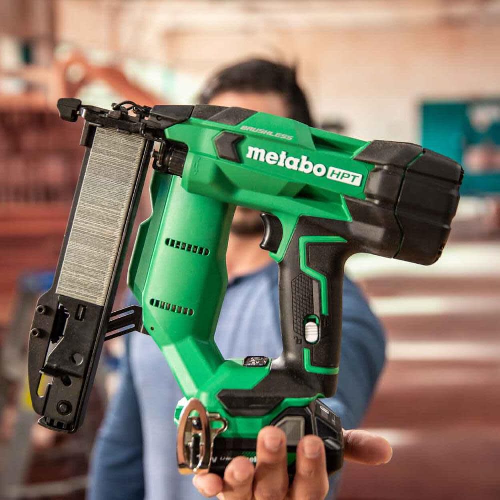 Metabo HPT 18V MultiVolt Brushless 18-Gauge 1/4 Inch Narrow Crown Stapler, large image number 18