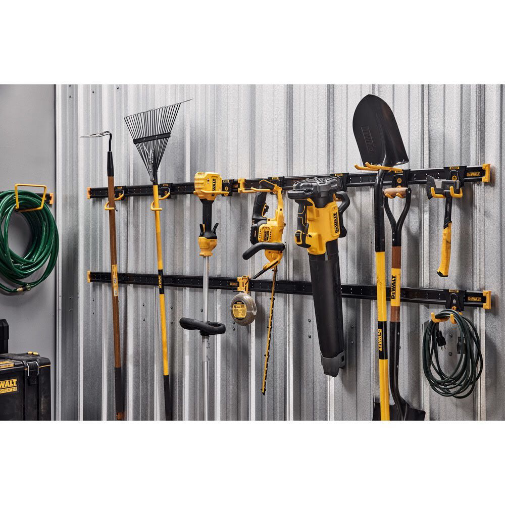 DEWALT 48 Inch Black Metal Rail & Black Battery Rail Bundle, large image number 5