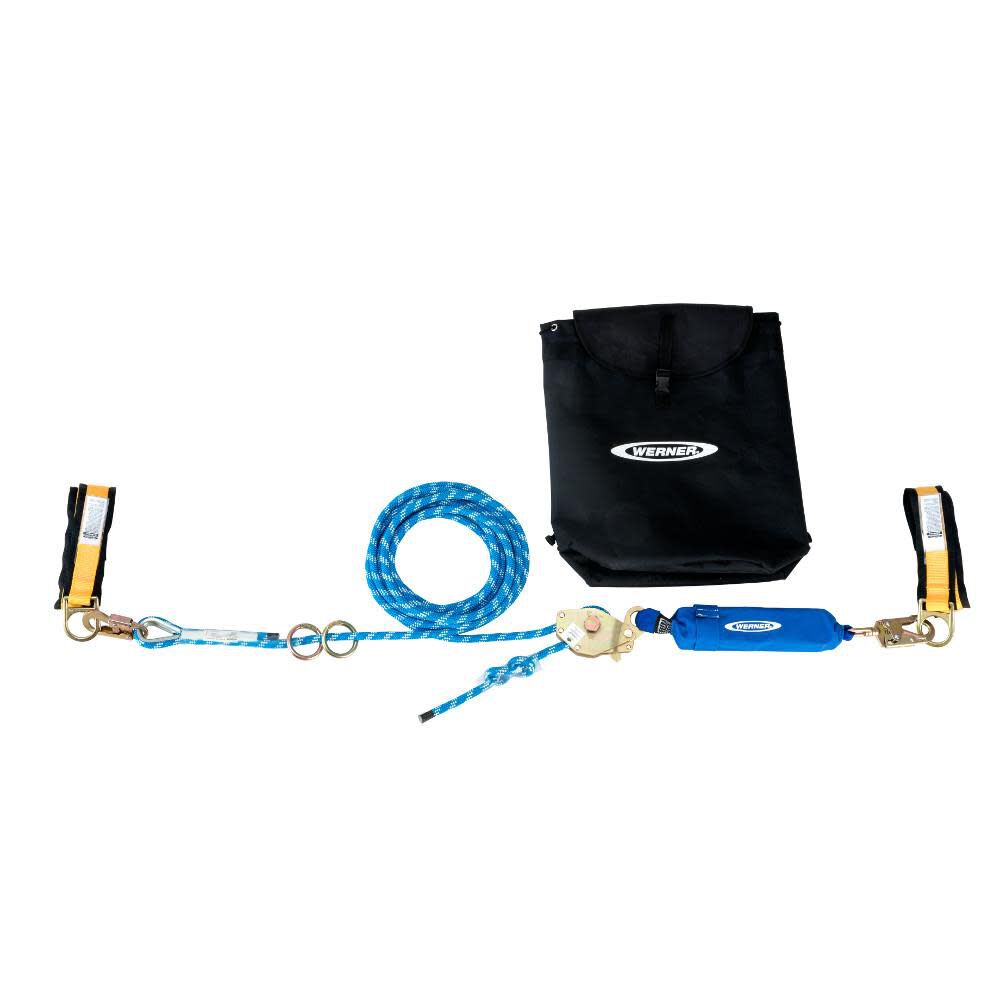 Werner L100100 100 ft 2-Man Rope Horizontal Lifeline System Cross-Arm Strap, large image number 1