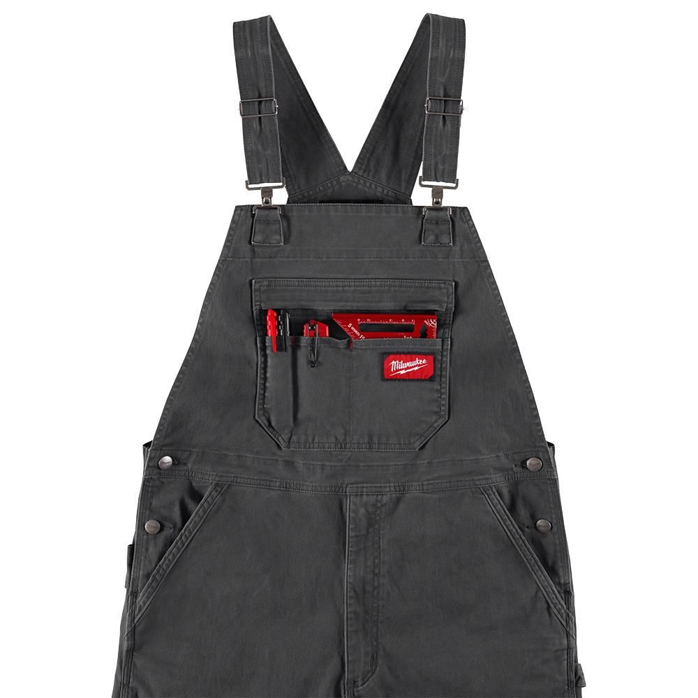 Milwaukee FREEFLEX Unlined Bib Overalls 36x30, large image number 9