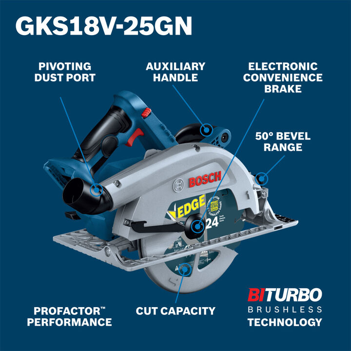 Bosch 18V 7-1/4 In. Circular Saw, large image number 1