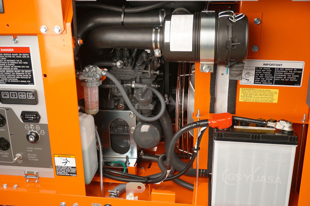 Kubota Lowboy Pro II Series 7,000 Watt (7kW) Diesel Powered 50-State Liquid-Cooled Standby Generator, large image number 5