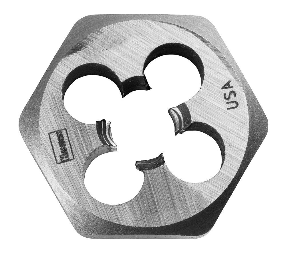 Irwin Hanson 7/16-20 NC x 1 Inch High Carbon Steel Machine Screw Die, large image number 1