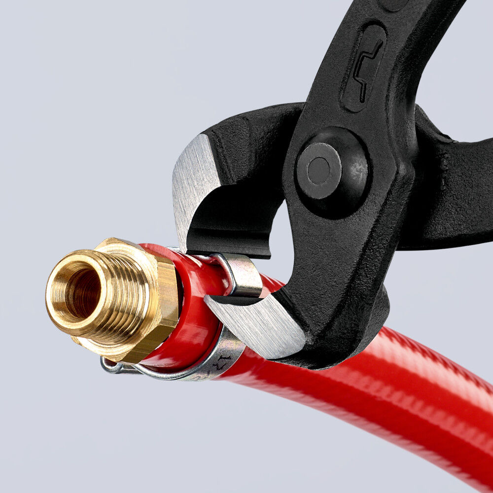 Knipex 8-3/4 Inch Ear Clamp Pliers with Plastic Handle, large image number 7