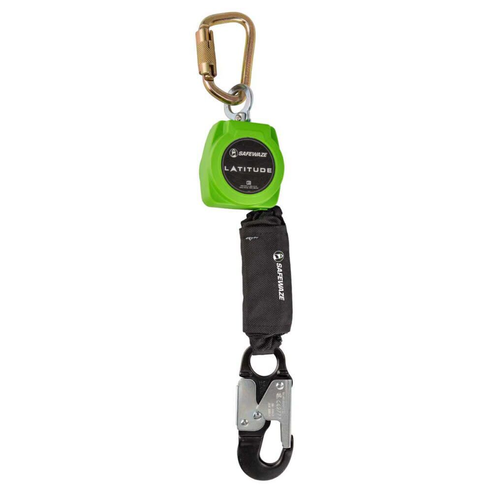 Safewaze Latitude 6 Ft. Single Web SRL-P: Carabiner, Alu Snap Hook, large image number 1