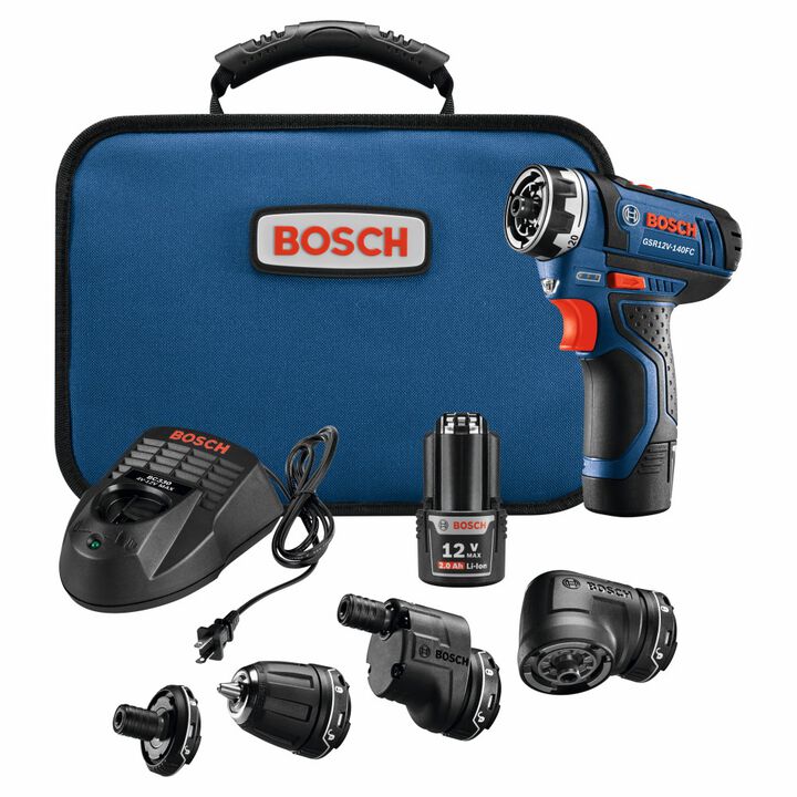 Bosch 12V Max Flexiclick 5-In-1 Drill/Driver System Kit