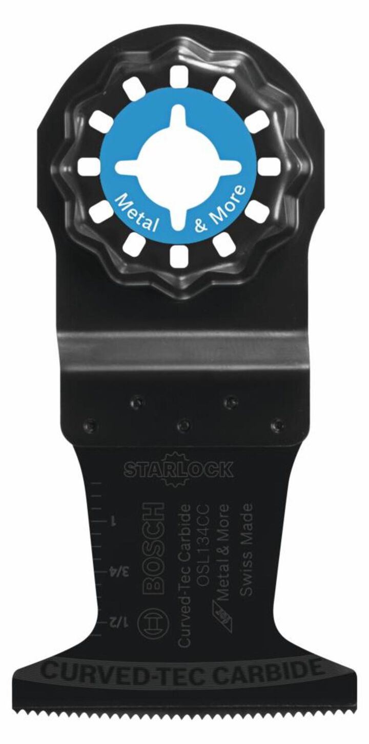 Bosch 1-3/4 Inch Starlock Oscillating Multi-Tool Curved-tec Carbide Extreme Plunge Blade