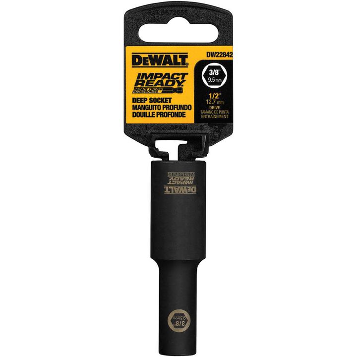 DEWALT 1 In. Deep 1/2 In. Drive Impact Ready 6 Pt. Socket