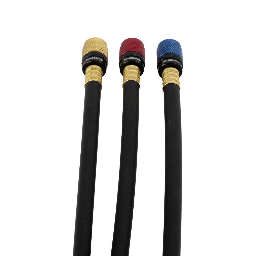 Malco Products MalcoEdge ES6014 60 Inch Easy Seal HVAC Hose Set with 1/4 SAE 3 Pieces, large image number 4