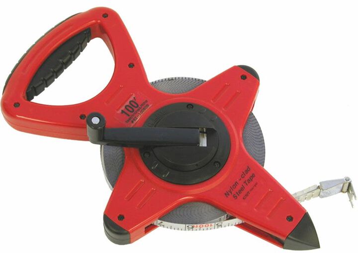 CST Berger 100 Ft. One Sided Pro-Series Zip-Line Nylon-Clad Steel Measuring Tape
