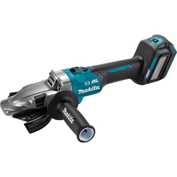 Makita 40V max XGT Brushless Cordless 5 Inch Slide Switch Flathead Grinder Variable Speed with Electric Brake (Bare Tool)
