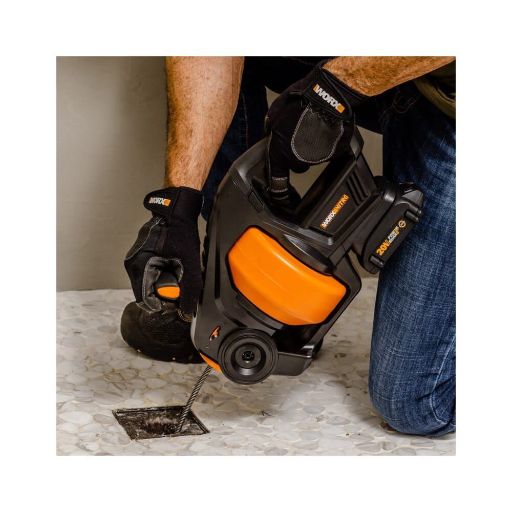 Worx Nitro Power Share 25 ft 20V 2Ah Cordless Drain Auger, large image number 2