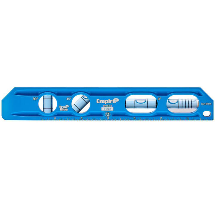 Empire Level 8 Inch TRUE BLUE Die Cast Torpedo Level