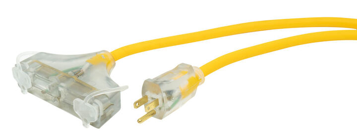 Southwire SJEOW Cold Weather 3 Outlet Extension Cord 50 Ft 12/3