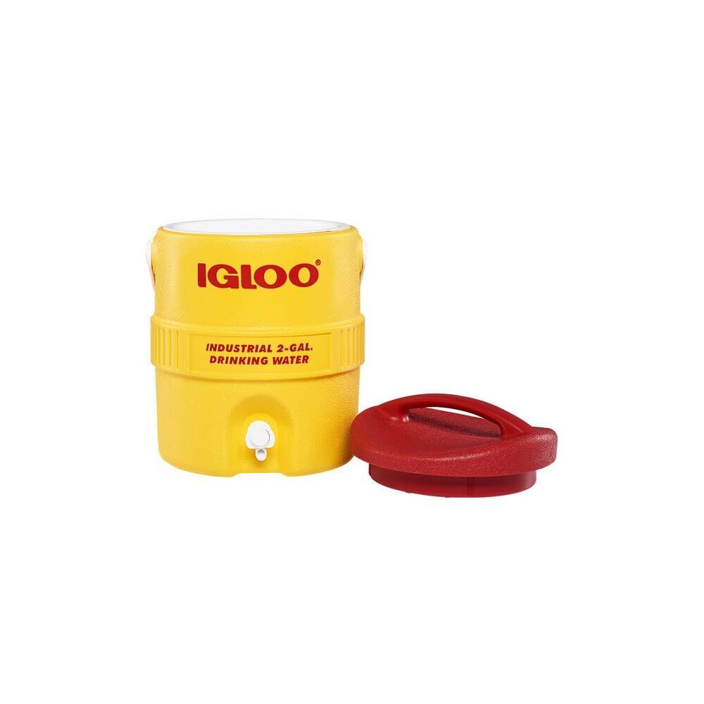 Igloo 400 Series Industrial Water Cooler Yellow and Red 2 Gallon, large image number 3