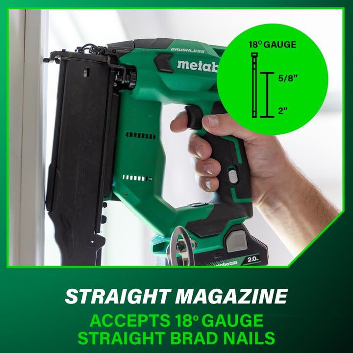 Metabo HPT 18V Brad Nailer Compact 18 Gauge Cordless Kit 2Ah, large image number 5