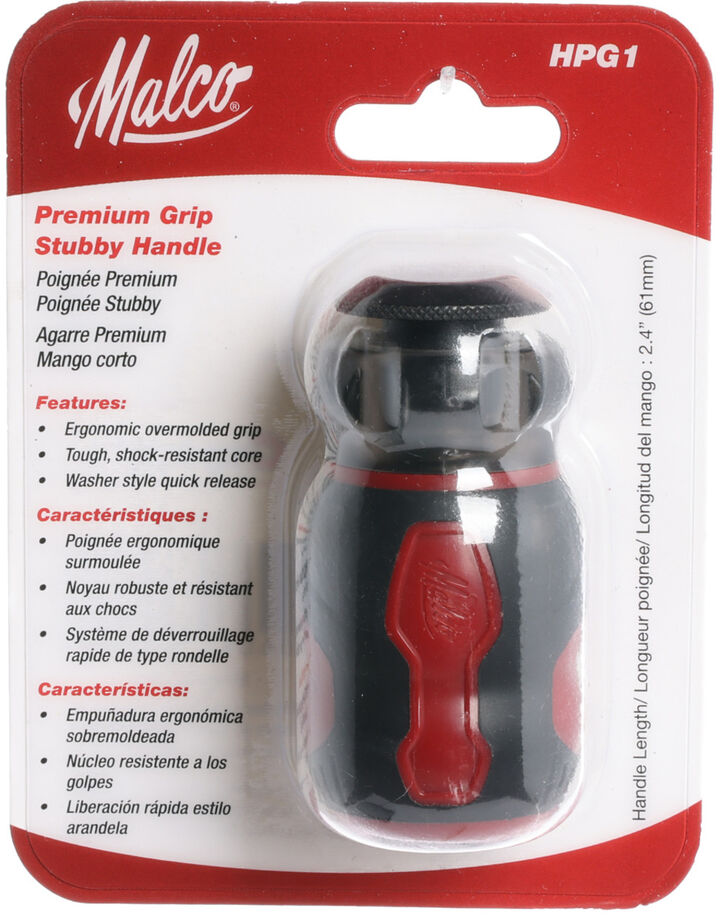 Malco Products Premium Grip Stubby Handle