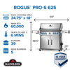 Napoleon Rogue PRO-S 625 RSIB 5 Burner Propane Gas Grill with Infrared Burner, small image number 2