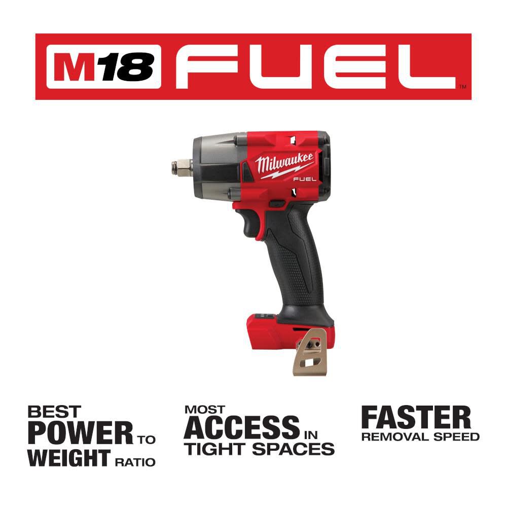 Milwaukee M18 FUEL 1/2 Mid Torque Impact Wrench (Bare Tool) Reconditioned, large image number 2