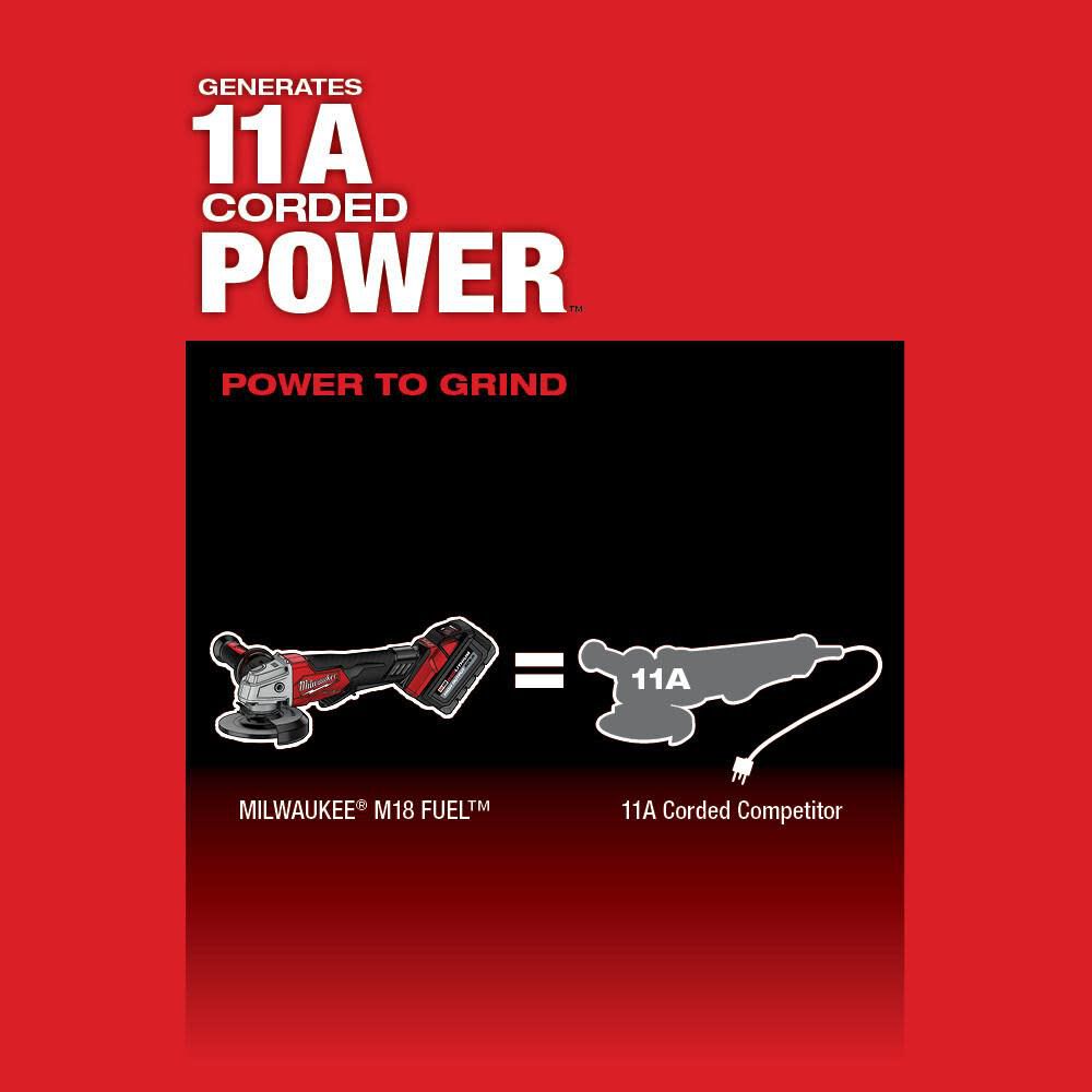Milwaukee M18 FUEL 4-1/2inch / 5inch Grinder Paddle Switch No-Lock-Reconditioned (Bare Tool), large image number 5