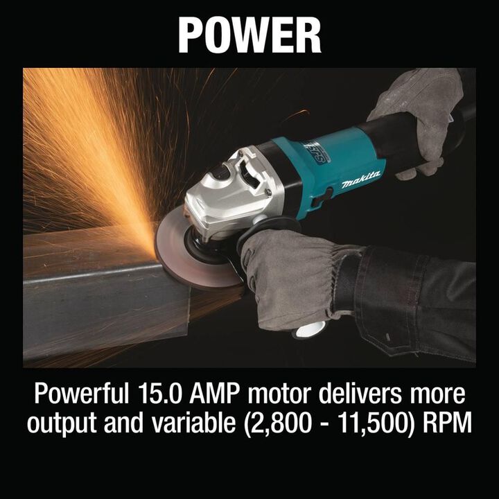 Makita 4-1/2 in SJS II High-Power Angle Grinder wit Brake, large image number 12