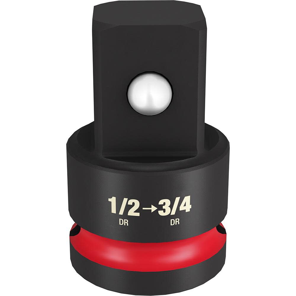 Milwaukee SHOCKWAVE Impact Duty Socket Adapter 1/2in Drive 3/4in Drive, large image number 1