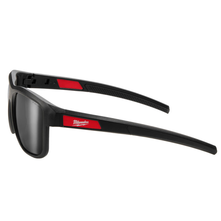 Milwaukee Polarized Full Frame Safety Glasses with Removable Side Shields  Silver Mirrored Dual Coat Lenses, large image number 3