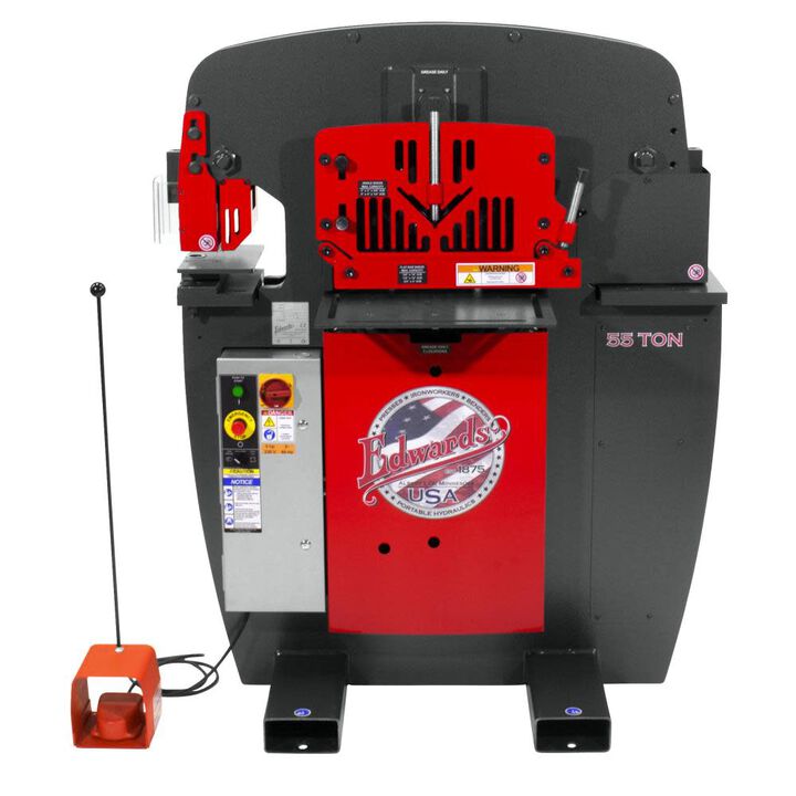 Edwards 55 Ton Ironworker 1 Phase 230 Volts