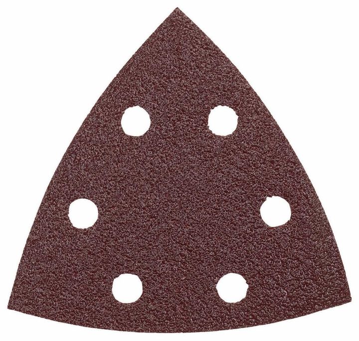 Bosch 3-3/4 Inch 80 Grit 5 pc. Detail Sander Abrasive Triangles for Wood