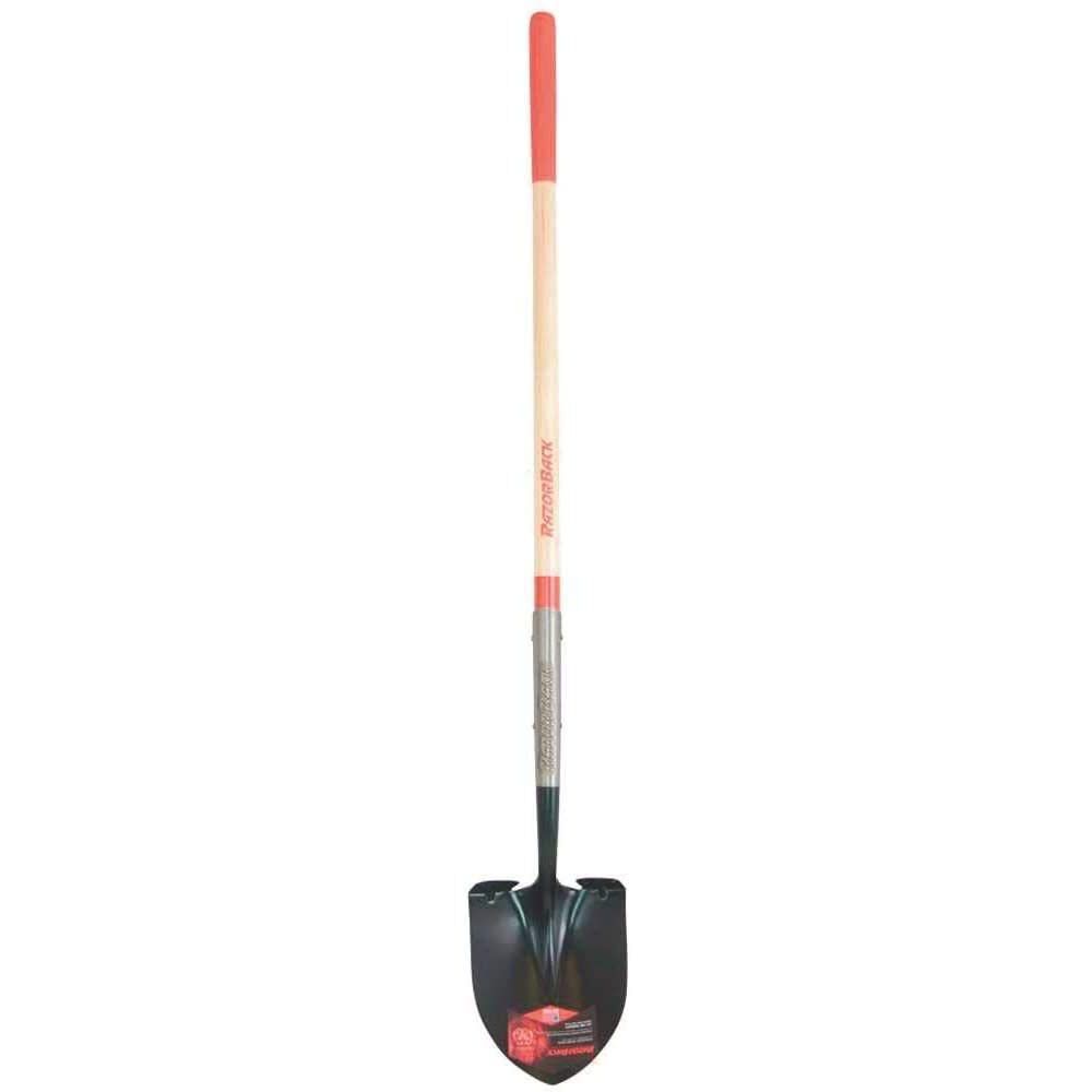 Razorback Razor Back Round Point Shovel with Wood Handle & Cushion Grip, large image number 2