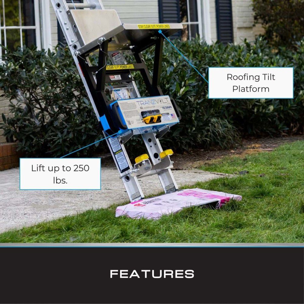 Tie Down TranzVolt Roofing Laddervator Kit, large image number 3