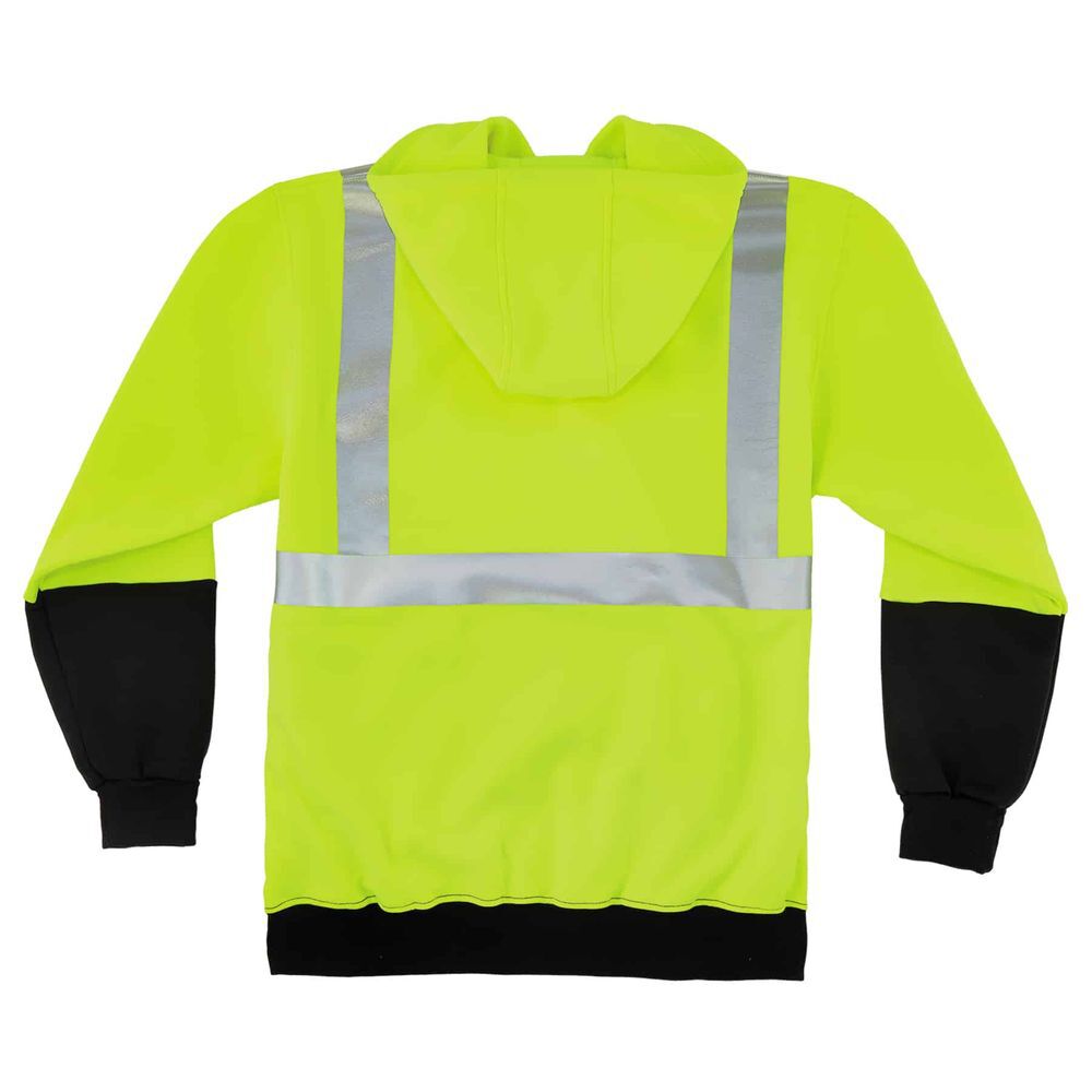 Ergodyne Class 2 Hooded Sweatshirt Black Bottom, Large, large image number 2