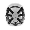 Jackson Safety CH-400V Hard Hat, Industrial Climbing Style, 6-pt.Suspension, Vented, White, small image number 4