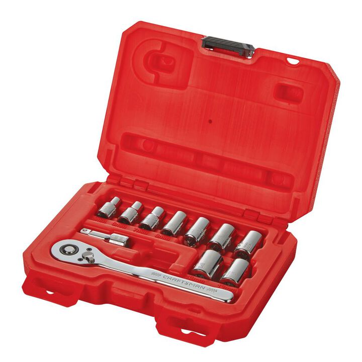 CRAFTSMAN 1/4-in Drive Metric Mechanics Tool Set, 11pc, large image number 2