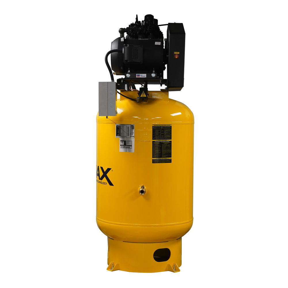 EMAX 120 Gallon 175 Psi 230V 1-Phase 10HP V4 Vertical Air Compressor, large image number 8