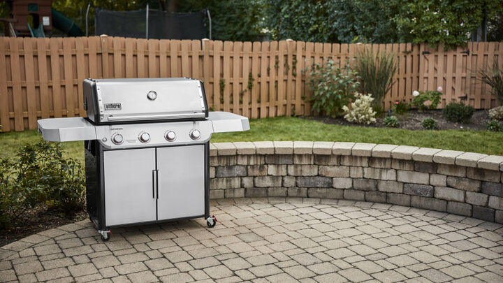 Weber Genesis S-415 Gas Grill (Liquid Propane), Stainless Steel, large image number 1