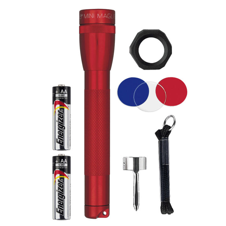Maglite Mini Xenon 2AA Battery-Powered LED Flashlight Combo Pack