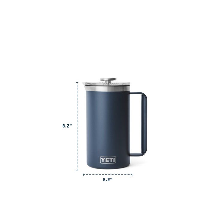 YETI 34 Oz Rambler French Press with Twist-to-Lock Lid White, large image number 10
