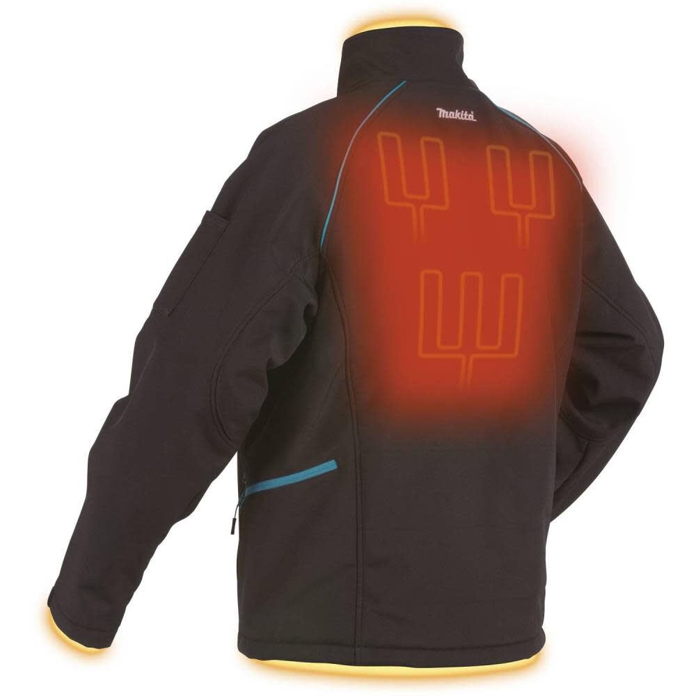Makita 18V LXT Lithium-Ion Cordless Heated Jacket Jacket Only (Black M), large image number 15