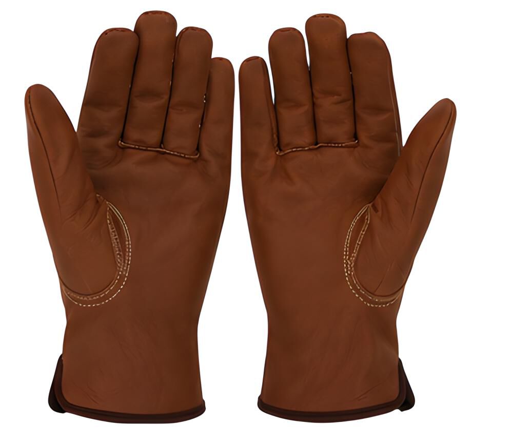 Protective Industrial Products Boss Xtreme Brown Fleece Lined Goatskin Driver Gloves Medium, large image number 2