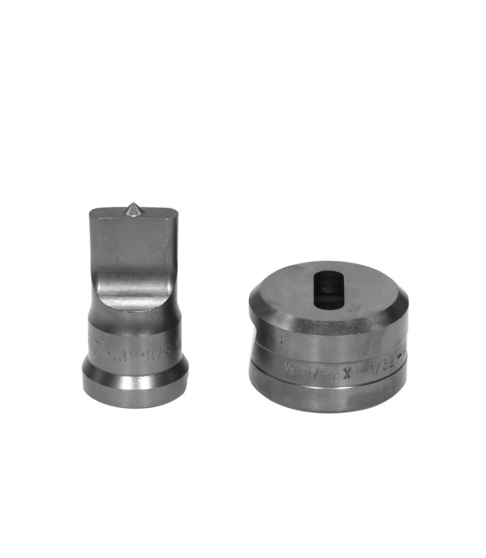 Edwards 1 Inch Punch x 1-1/32 Inch Die Standard Oblong Punch & Die Set, large image number 2