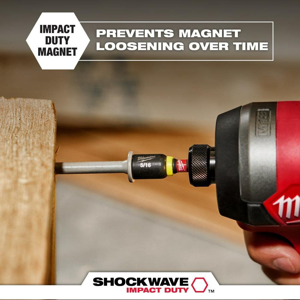 Milwaukee SHOCKWAVE 2-9/16 in. Magnetic Nut Driver 3/8 in., large image number 5