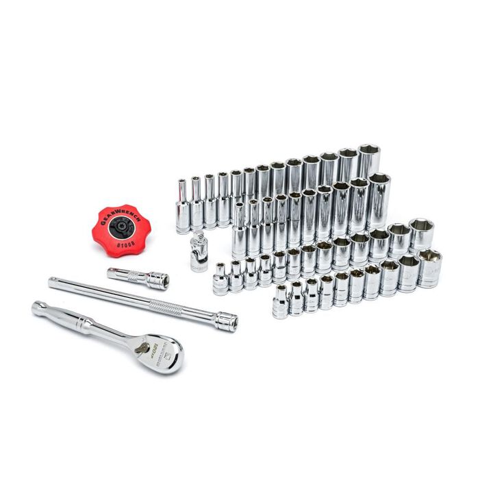 GEARWRENCH Mechanics Tool Set 1/4in Drive 6 Point SAE/Metric, large image number 1