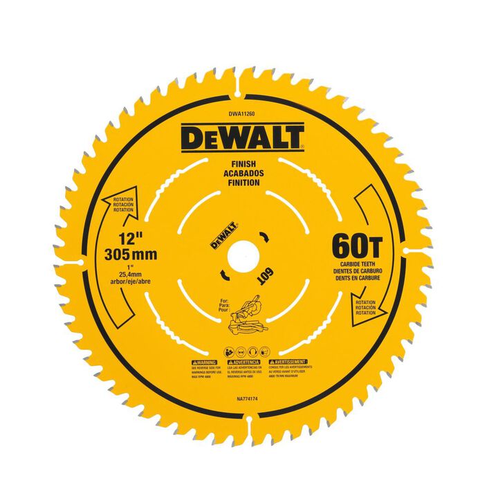 DEWALT Circular Saw Blade 12in 60T